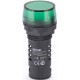 Лампа комм. ADDS 22 мм LED зел. 220В AC/DC ЛK-22   25118DEK  DEKraft