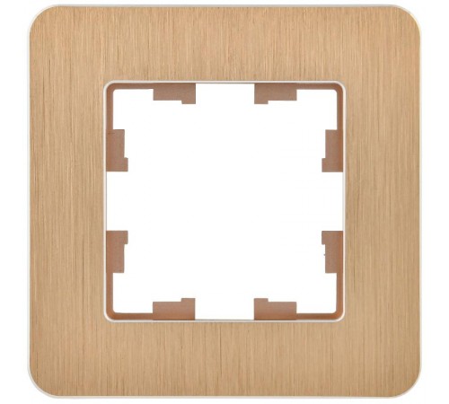 BRITE Рамка 1-ая РУ-1-1-Бр металл шампань RE AL  BR-M12-M-21-K37  IEK