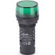 Лампа комм. ADDS 22 мм LED зел. 220В AC/DC ЛK-22   25118DEK  DEKraft