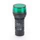 Лампа комм. ADDS 22 мм LED зел. 220В AC/DC ЛK-22   25118DEK  DEKraft