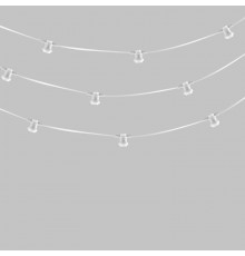 Белт-Лайт 2 жилы, 50м, шаг 40см, 125 патронов E27, IP65, белый круглый провод ПВХ  331-242  NEON-NIGHT