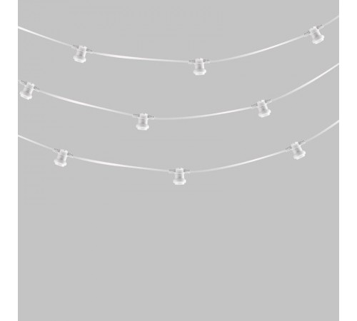 Белт-Лайт 2 жилы, 50м, шаг 40см, 125 патронов E27, IP65, белый круглый провод ПВХ  331-242  NEON-NIGHT