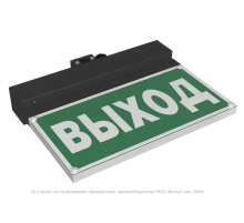 Световой указатель аварийного освещения BS-NEXTRINO-73-S1-INEXI3 Black  a15515  Белый свет