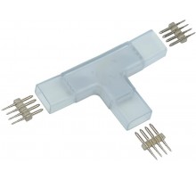 Коннектор Т-образн. 5шт RGB 14мм (разъем-разъем-разъем)  LSCON14-RGB-222-05  IEK