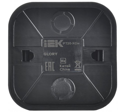 GLORY Розетка телефонная RJ11 о/у РТ20-ХСм сталь матовый  ETH10-K46M  IEK