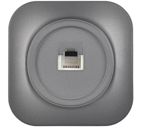 GLORY Розетка телефонная RJ11 о/у РТ20-ХСм сталь матовый  ETH10-K46M  IEK