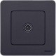 Inspiria Антрацит Розетка телевизионная TV проходная С/У 14 дБ 5-862 мГц без рамки  673863  Legrand