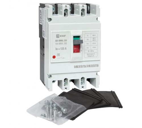 Выключатель автоматический ВА-99М 250/125А 3P 20кА EKF Basic  mccb99-250-125mI  EKF