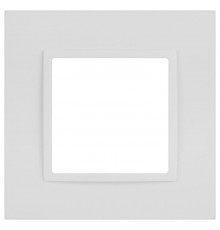 Рамка для розеток и выключателей Elegance 14-5011-01М Classic, на 1 пост, белый матовый  Б0065822  ЭРА