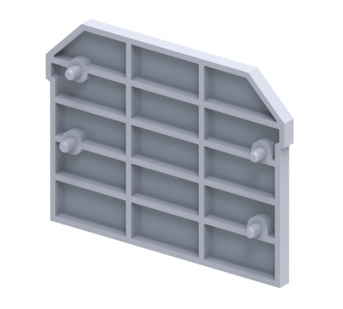 Крышка концевая для клеммы проходной OptiClip EPCMC1-2-TRIPLET-серый  289831  КЭАЗ