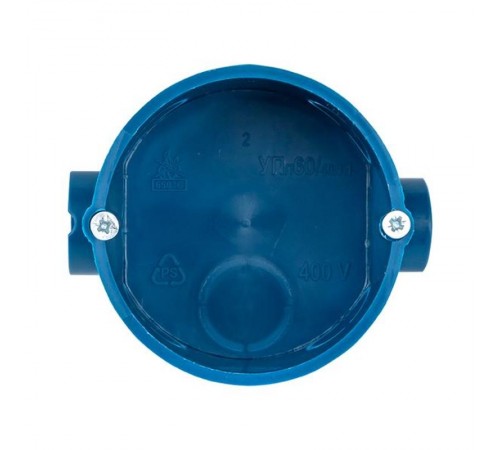 Коробка установочная КМТ-010-002 для твердых стен (68х42) с саморезами IP20 розничный стикер PROxima  plc-kmt-010-002-r  EKF