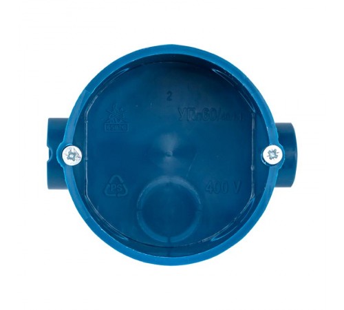 Коробка установочная КМТ-010-002 для твердых стен (68х42) с саморезами IP20 розничный стикер PROxima  plc-kmt-010-002-r  EKF