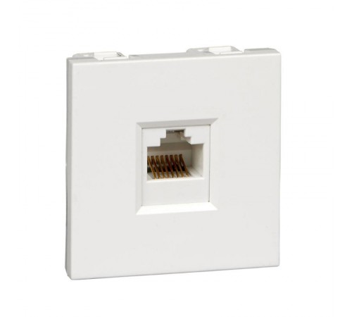 Altira Белый Розетка W45 1XRJ45 Cat.5E формата 45Х22,5 RAL 9010  RIN-145K5E-BE  SE