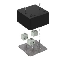 Коробка огнестойкая для кабель-канала 40-0460-FR6.0-6 Е15-Е120 RAL9005 85х85х45 (44 шт/кор) черная  40-0460-9005-FR6.0-6  Промрукав