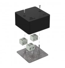 Коробка огнестойкая для кабель-канала 40-0460-FR6.0-6 Е15-Е120 RAL9005 85х85х45 (44 шт/кор) черная  40-0460-9005-FR6.0-6  Промрукав
