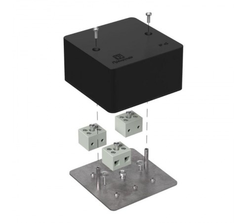 Коробка огнестойкая для кабель-канала 40-0460-FR6.0-6 Е15-Е120 RAL9005 85х85х45 (44 шт/кор) черная  40-0460-9005-FR6.0-6  Промрукав