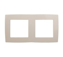 Рамка на 2 поста 12-5002-02  ,  слоновая кость  Б0014752  ЭРА