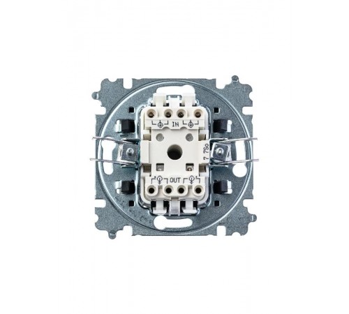 ABB Levit Серый / белый Переключатель перекрёстный 1-кл.  3559H-A07445 16W  2CHH590745A6016  ABB