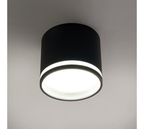 Светильник потолочный под лампу макс 12W, 230V, GX53, черный, HL362  41997  FERON