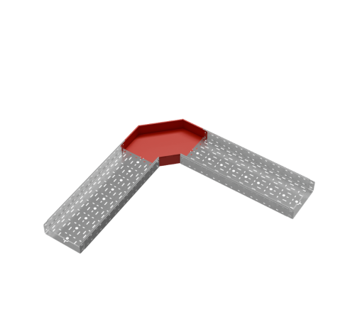 Угол горизонтальный 90град 100х300 "ПЛЮС"  GLplus90*100*300  КМ-профиль