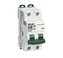 Выключатель автоматический двухполюсный ВА-105 2P C кривая 32A 500В DC  13394DEK  DEKraft