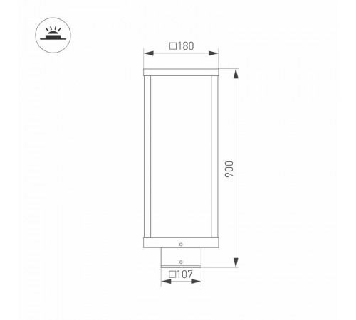 Светильник LGD-Path-Cub-H900B-12W Warm White  021805  Arlight
