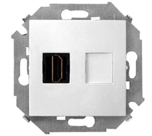 Розетка HDMI тип А, проходная, серия Simon 15  1591407-030  Simon