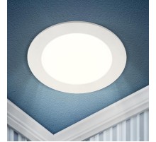 Светильник светодиодный встраиваемый downlight LED 1 24Вт 4000К белый круг  Б0019460  ЭРА