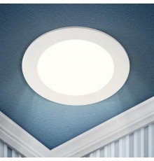 Светильник светодиодный встраиваемый downlight LED 1 24Вт 4000К белый круг  Б0019460  ЭРА