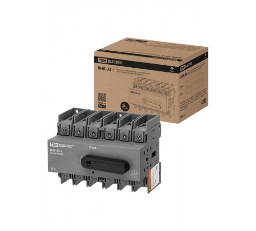 Рубильник ВНК-33-1 3П, 80 А, реверсивный  SQ0744-0417  TDM