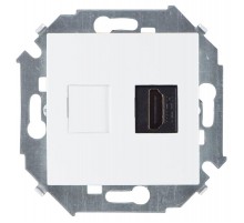 Розетка HDMI тип А, проходная, серия Simon 15  1591407-030  Simon