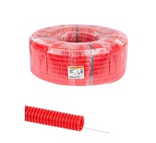 Труба гофрированная ПНД d 32 с зондом (50 м) легкая красная  SQ0413-0034  TDM