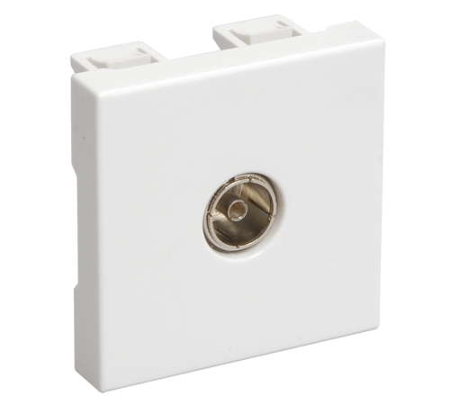 Розетка TV 2 модуля РКТ-20-00-П  CKK-40D-TV1-K01  IEK