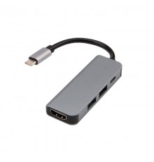 Разветвитель USB Type-C на 4 порта: 1xHDMI/2xUSB 3.0 PD/1xType-C PD REXANT 18-4151  REXANT