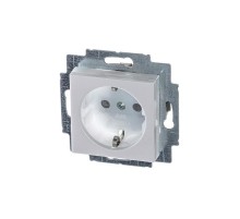 ABB Levit Жемчуг / ледяной Розетка с з/к со шторками 16А  5520H-A03457 68W  2CHH203457A6068  ABB