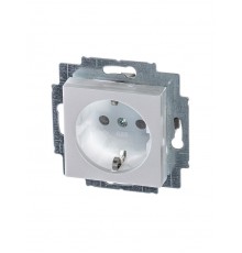 ABB Levit Жемчуг / ледяной Розетка с з/к со шторками 16А  5520H-A03457 68W  2CHH203457A6068  ABB
