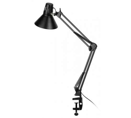 Светильник настольный струбцина  N-121 40Вт ЛН/КЛЛ Е27 черный  C0041454  ЭРА