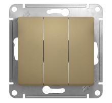 Glossa Титан Выключатель 3-клавишный, сх.3, 10АХ  GSL000431  SE