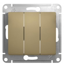 Glossa Титан Выключатель 3-клавишный, сх.3, 10АХ  GSL000431  SE