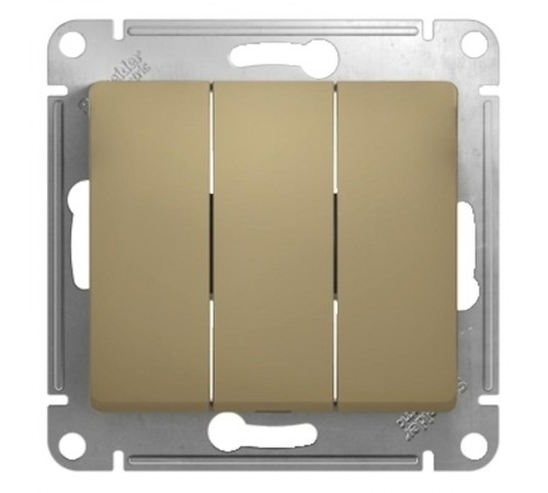 Glossa Титан Выключатель 3-клавишный, сх.3, 10АХ  GSL000431  SE