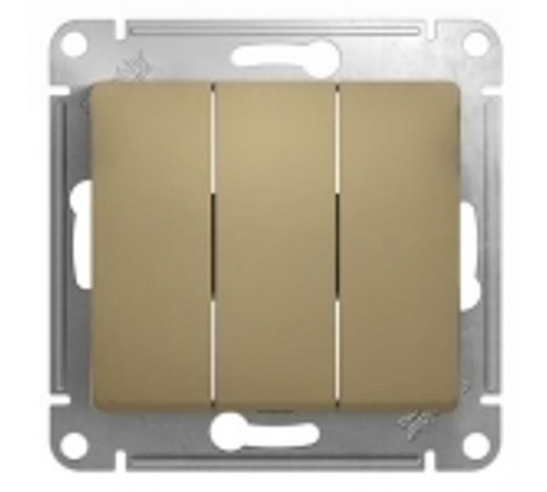 Glossa Титан Выключатель 3-клавишный, сх.3, 10АХ  GSL000431  SE