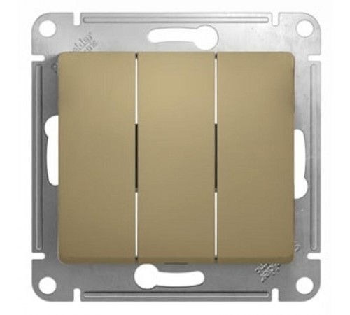 Glossa Титан Выключатель 3-клавишный, сх.3, 10АХ  GSL000431  SE