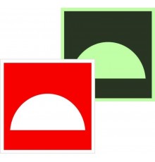 Знак F 06 "Место размещения нескольких средств противопожарной защиты" 200х200 мм  an-f-06-f  EKF