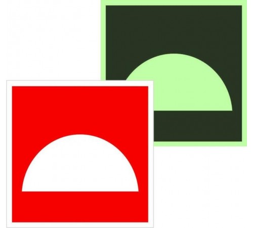 Знак F 06 "Место размещения нескольких средств противопожарной защиты" 200х200 мм  an-f-06-f  EKF