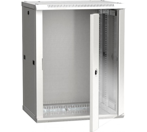 Шкаф LINEA W 18U 600x450 мм дверь стекло, RAL7035  LWR3-18U64-GF  ITK