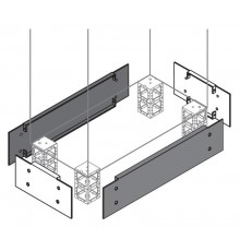 Фланец цоколя 200х600мм ВхШ, 2 шт.  ZN6002  ABB