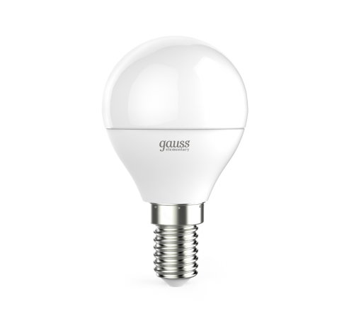 Лампа светодиодная Elementary Шар 10W 750lm 6500K Е14 LED 1/10/100  53130  Gauss