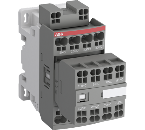 Реле контакторное NF44EK-12 с втычными клеммами, с универсальной катушкой управления 48-130В AC/DC  1SBH137005R1244  ABB