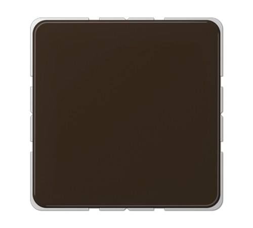 Крышка без отверстий с несущим каркасом для произвольных вырезов; коричневая  CD594-0BR  Jung