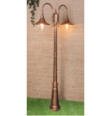 Светильник садово-парковый GL 1020F/2 Saga F/2 черное золото  a039867  Elektrostandard